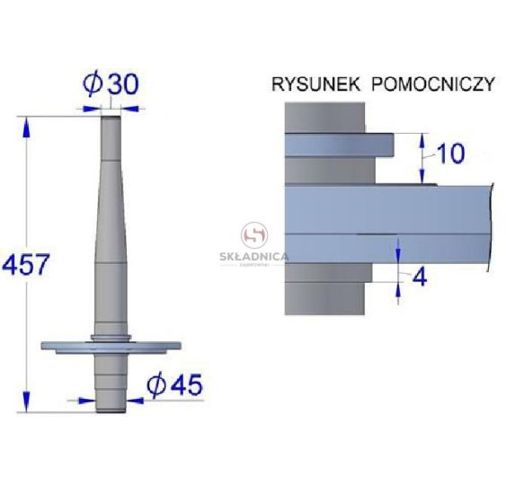 WAŁ PIONOWY TYP  IV  Z010/2   "BĄCZEK" [ZKS069]