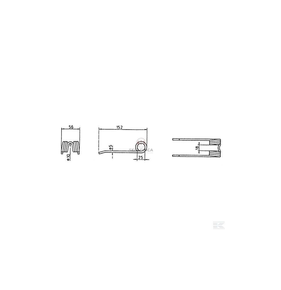 PALEC PODBIERACZA  152* 56  DEUTZ-FAHR [ZPD101]