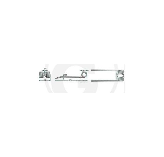 PALEC PODBIERACZA  200* 69   DEUTZ FAHR [ZPD104]