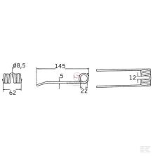 PALEC PODBIERACZA  145* 62  KRONE [ZPK105]