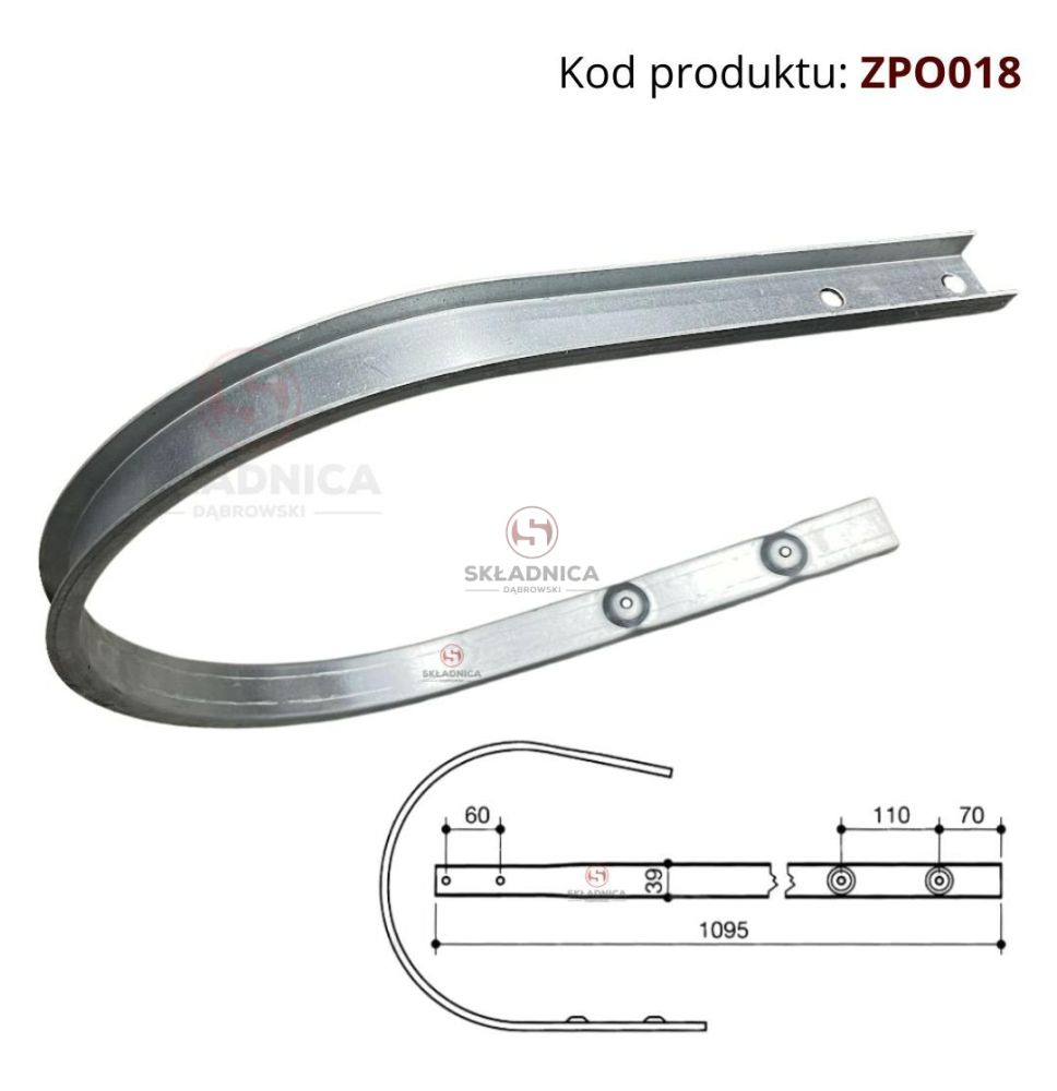 OSŁONA PODBIERACZA L-1085 do KRONE -     [ZPO018]