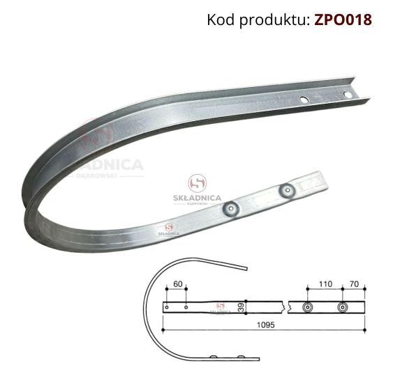 OSŁONA PODBIERACZA L-1085 do KRONE -     [ZPO018]