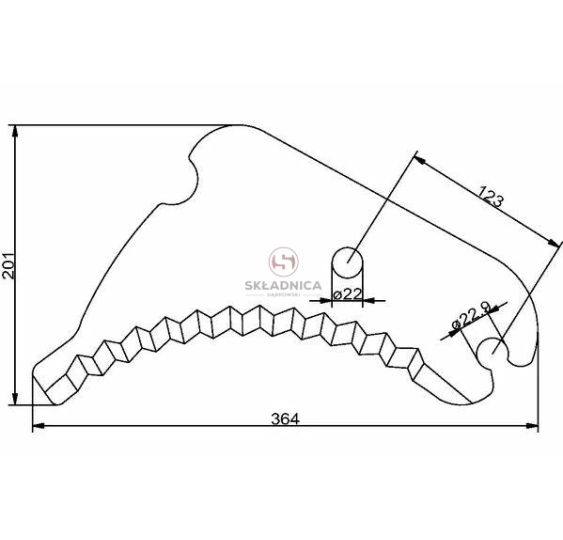 NÓŻ DO PRASY ROLUJACEJ  WELGER [ZPW004]