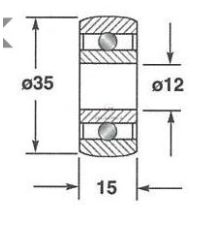 ROLKA  35X15-12 [ZPW311]