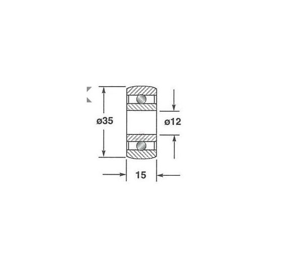 ROLKA  35X15-12 [ZPW311]