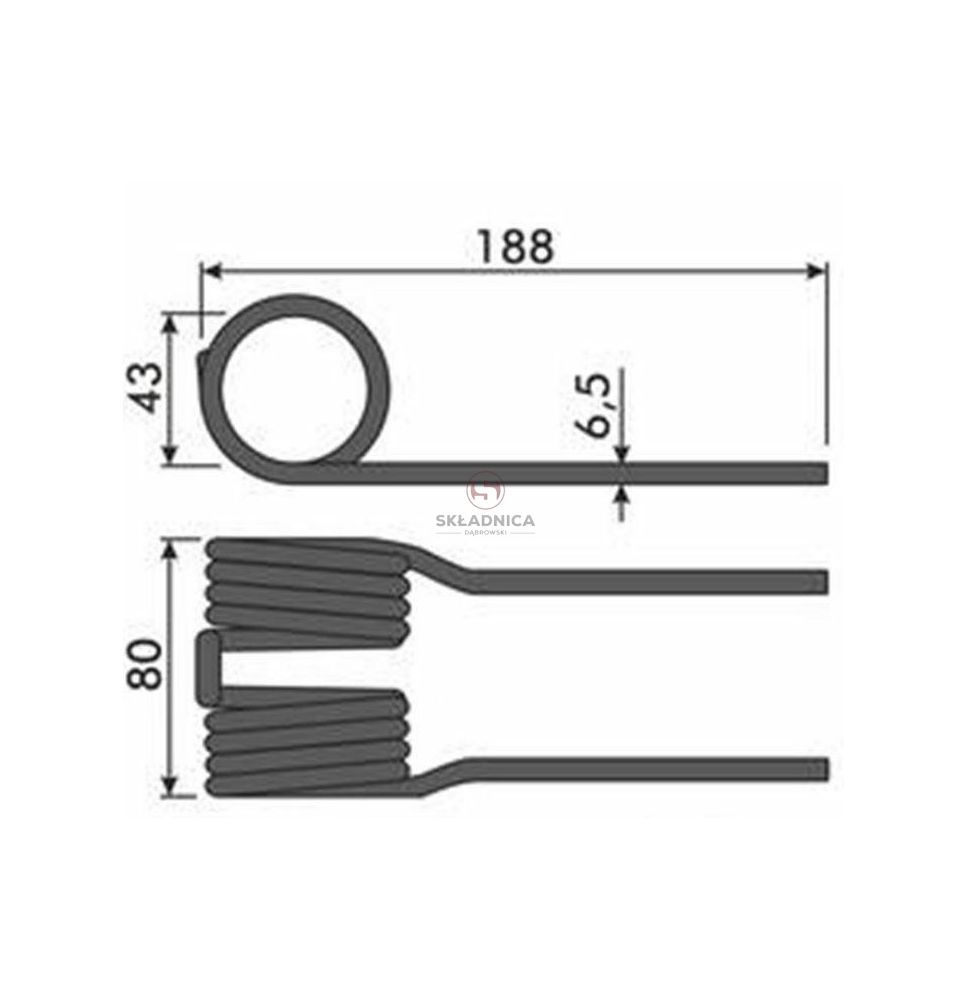 PALEC PODBIERACZA  188* 80 -ZAM [ZSK101]