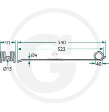 PALEC ZGRABIARKI  540* 91                [ZZS104]