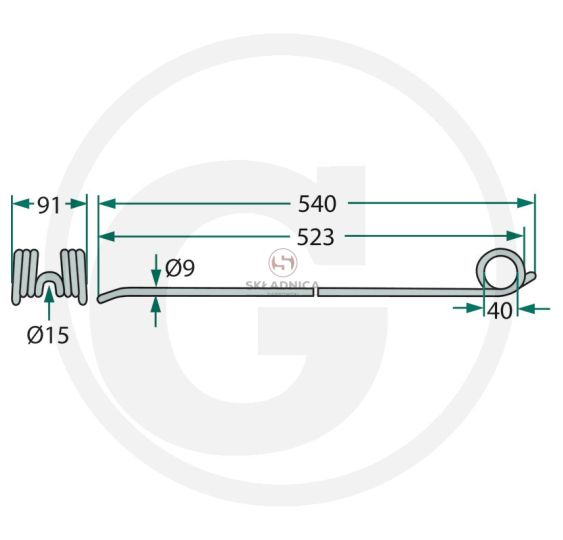 PALEC ZGRABIARKI  540* 91                [ZZS104]
