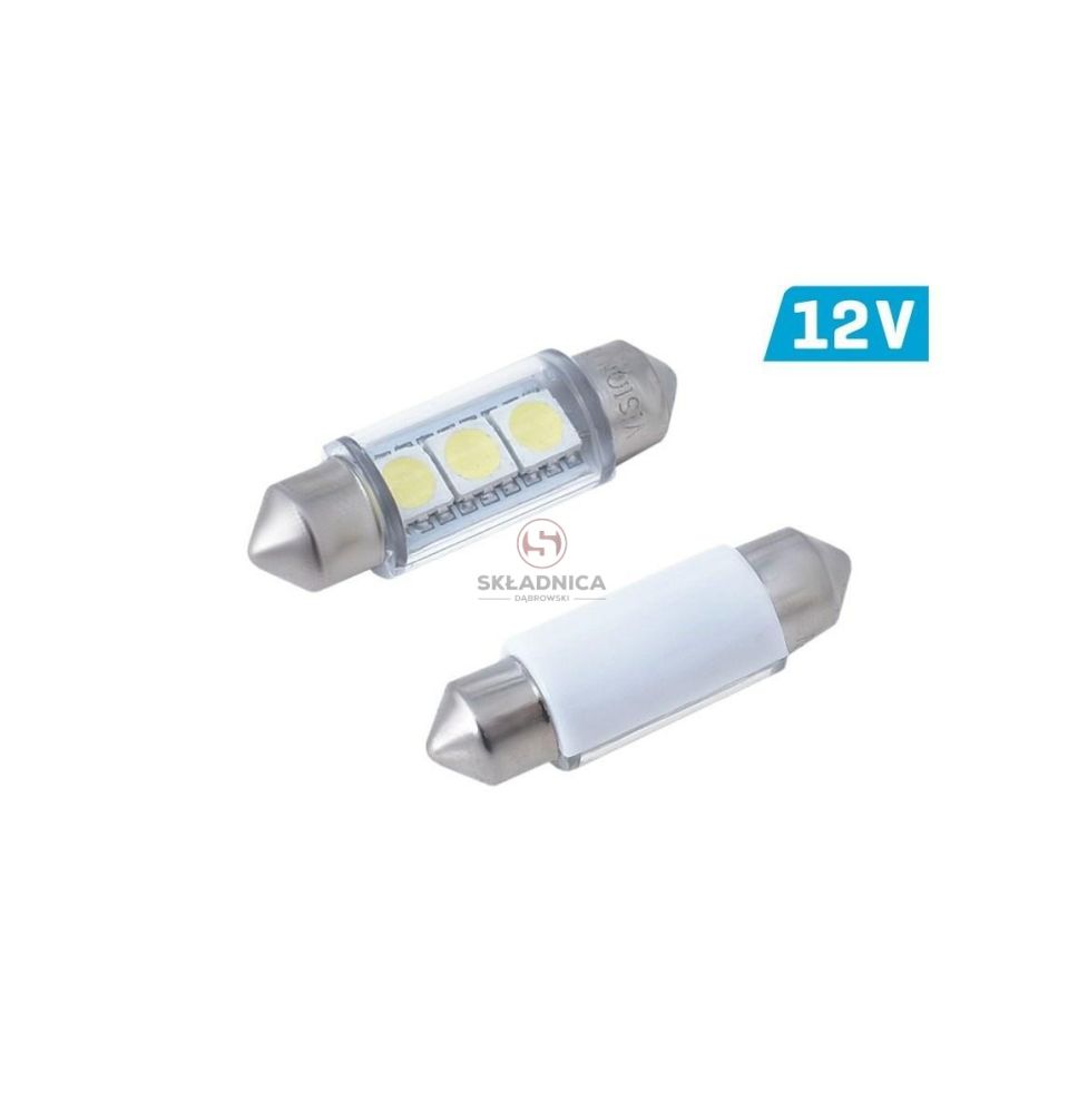 ŻARÓWKA 12V-  5W  SV8.5  RURKA 36MM LED  [ŻA030-LED]