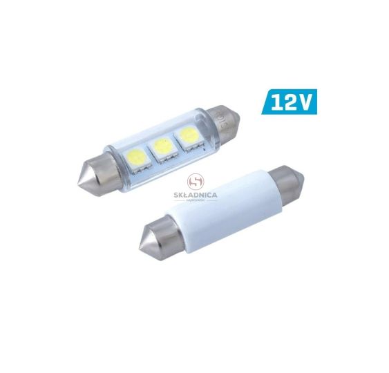 ŻARÓWKA 12V-  5W   RURKA 8.5-SV 41MM LED [ŻA031-LED]