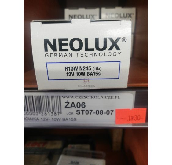 ŻARÓWKA 12V- 10W BA15S [ŻA101]