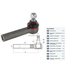 PRZEGUB KULOWY 24/26  L-180  W M24*1,5 [CJB023]
