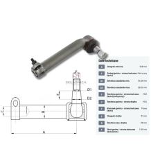 PRZEGUB KULOWY 25/27  L-260  M24*1,5 W   [CJB003]