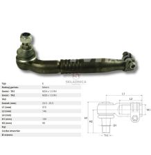 PRZEGUB KULOWY 24/26  L-320  M24*1,5 W [CJB005]