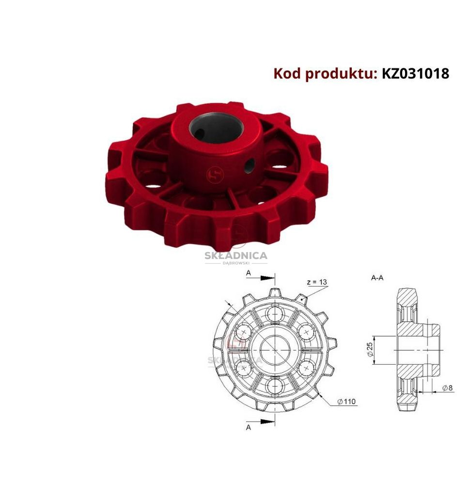 KOŁO ŁAŃCUCH.  FI 25 [KZ031018]