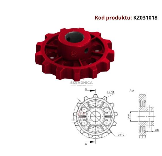 KOŁO ŁAŃCUCH.  FI 25 [KZ031018]