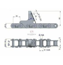 ŁAŃCUCH  CA2801/TM90E/12 [ŁGK018-A]