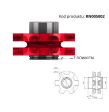 KOŁO GNIAZDOWE 11*31 Z-6 Z ROWKIEM [RN005002]