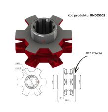 KOŁO GNIAZDOWE 11*31  Z- 6  W-8  T-088 [RN005005]