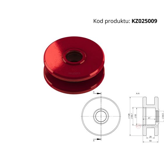 ROLKA PROWADZĄCA PODNOŚNIKA [KZ025009]