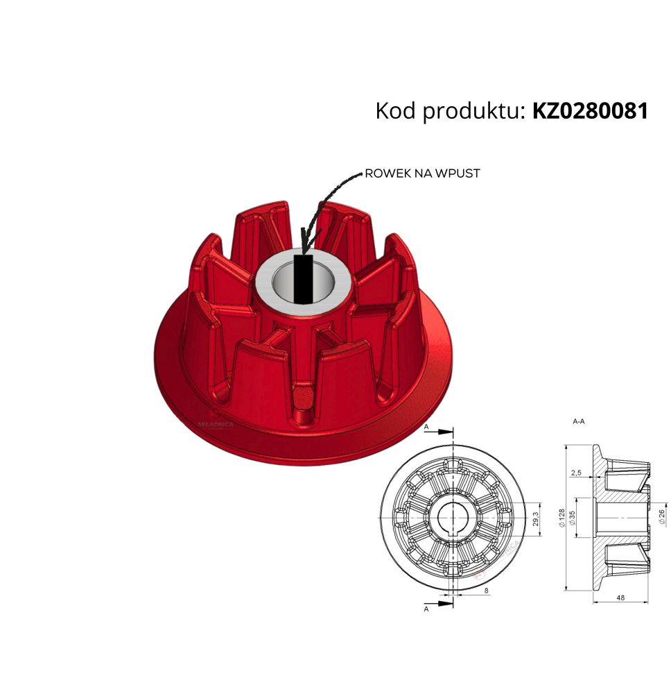 KOŁO NAPĘDOWE   5644600850 [KZ0280081]