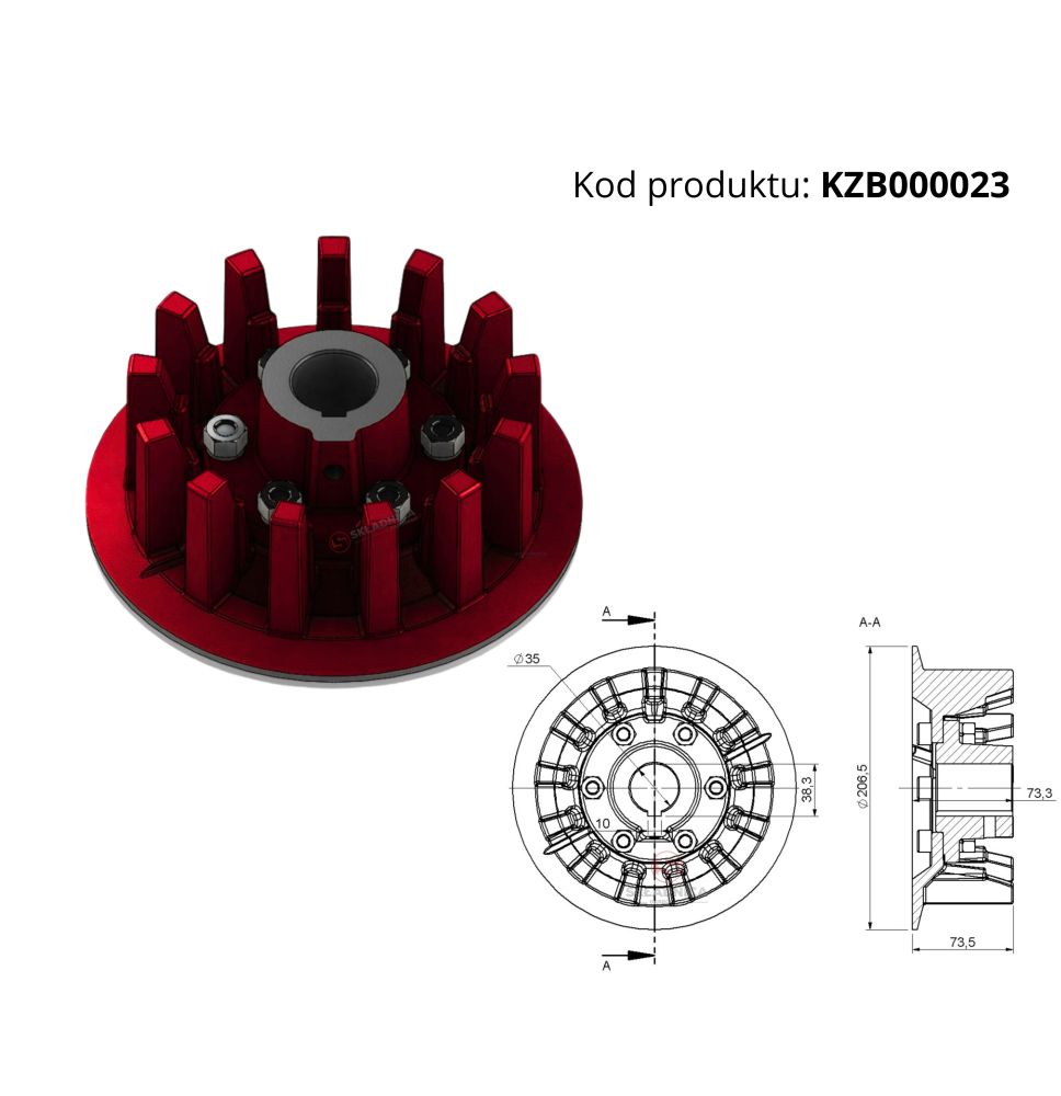 KOŁO NAPĘDOWE Z-15 KPL. [KZB000023]