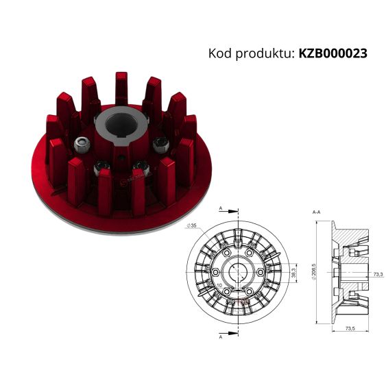 KOŁO NAPĘDOWE Z-15 KPL. [KZB000023]