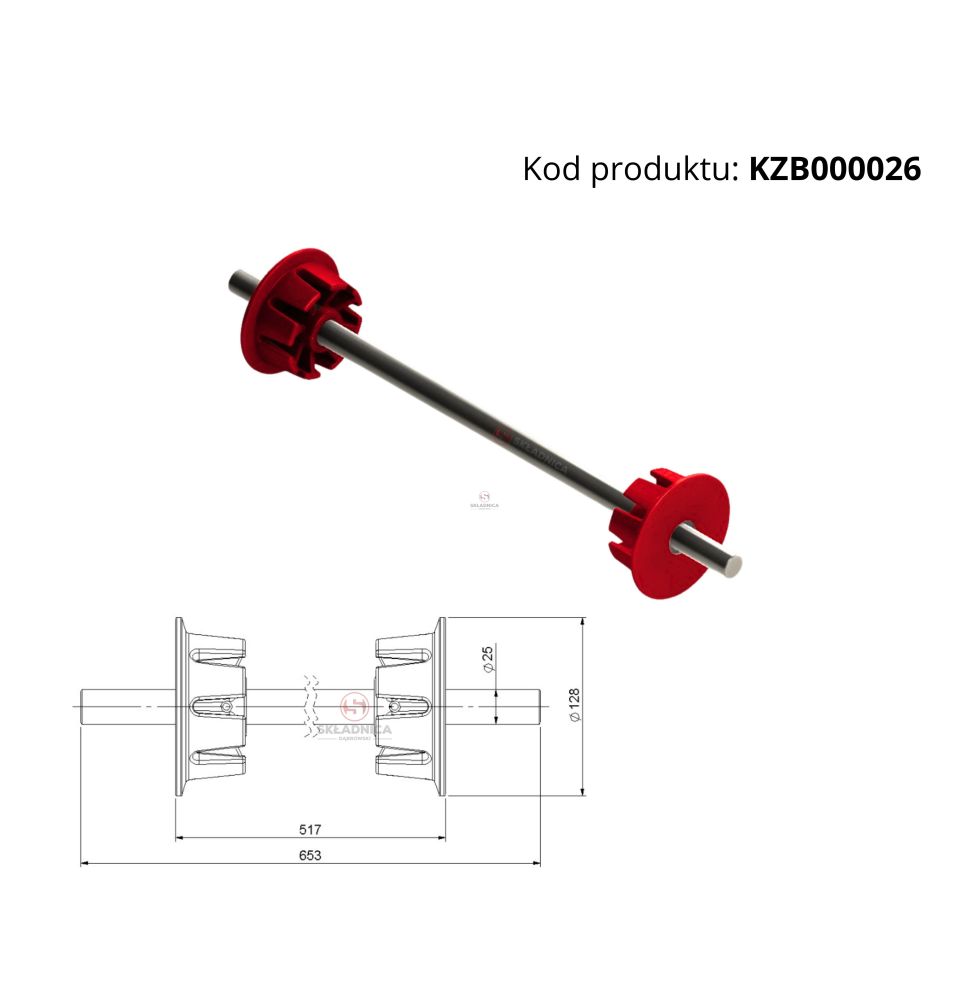 WAŁEK ZWROTNY KPL. [KZB000026]
