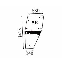 DEUTZ SZYBA DRZWI LEWE DX 9-OTW [CDK122-1]