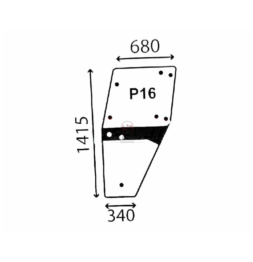 DEUTZ SZYBA DRZWI LEWE DX 9-OTW [CDK122-1]