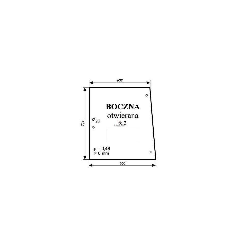SZYBA BOCZNA PŁASKA [CSK005]