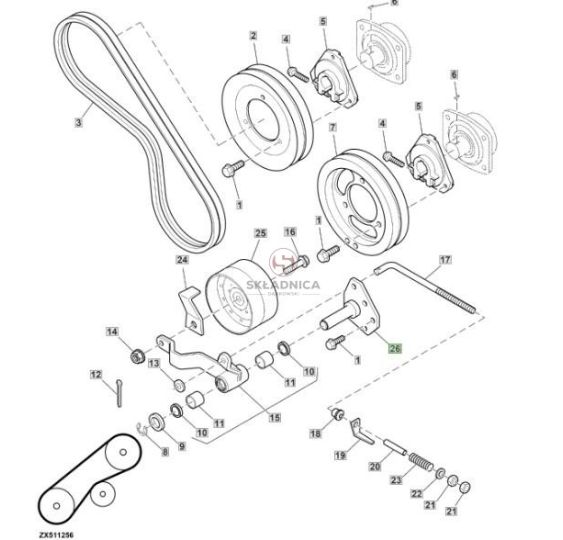 WSPORNIK ROLKI [KCJ065-ORY]