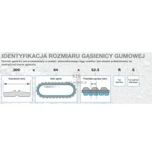 GĄSIENICA GUMOWA SZER.-635 L-? [KCL000240-CL]