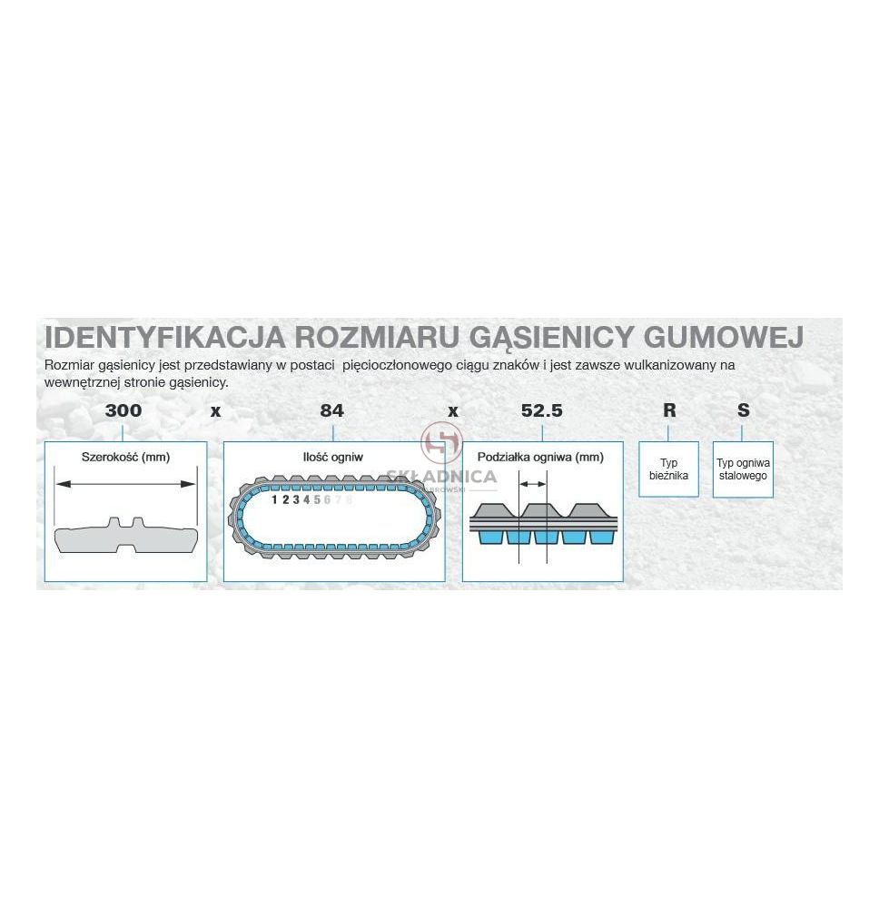 GĄSIENICA GUMOWA SZER.-635 L-? [KCL000240-CL]