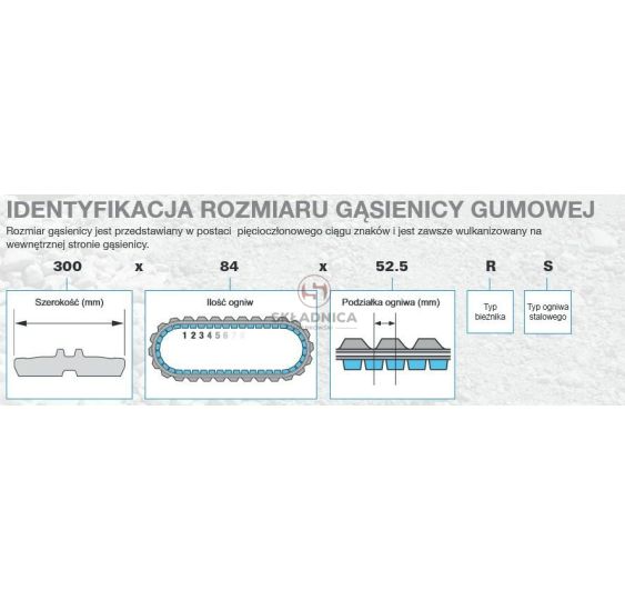 GĄSIENICA GUMOWA SZER.-635 L-? [KCL000240-CL]