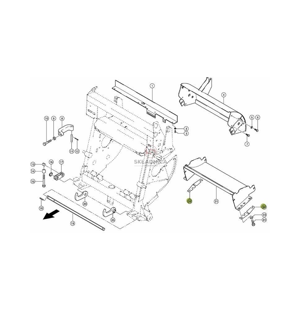 PODKŁADKA BĘBNA TNĄCEGO T-2mm [SCE066009-CL]