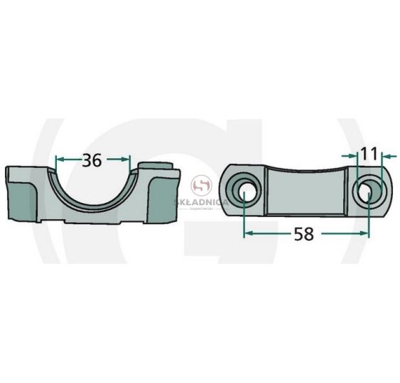 DEUTZ FAHR  PANEWKA ŁOŻYSKA [ZZD406]