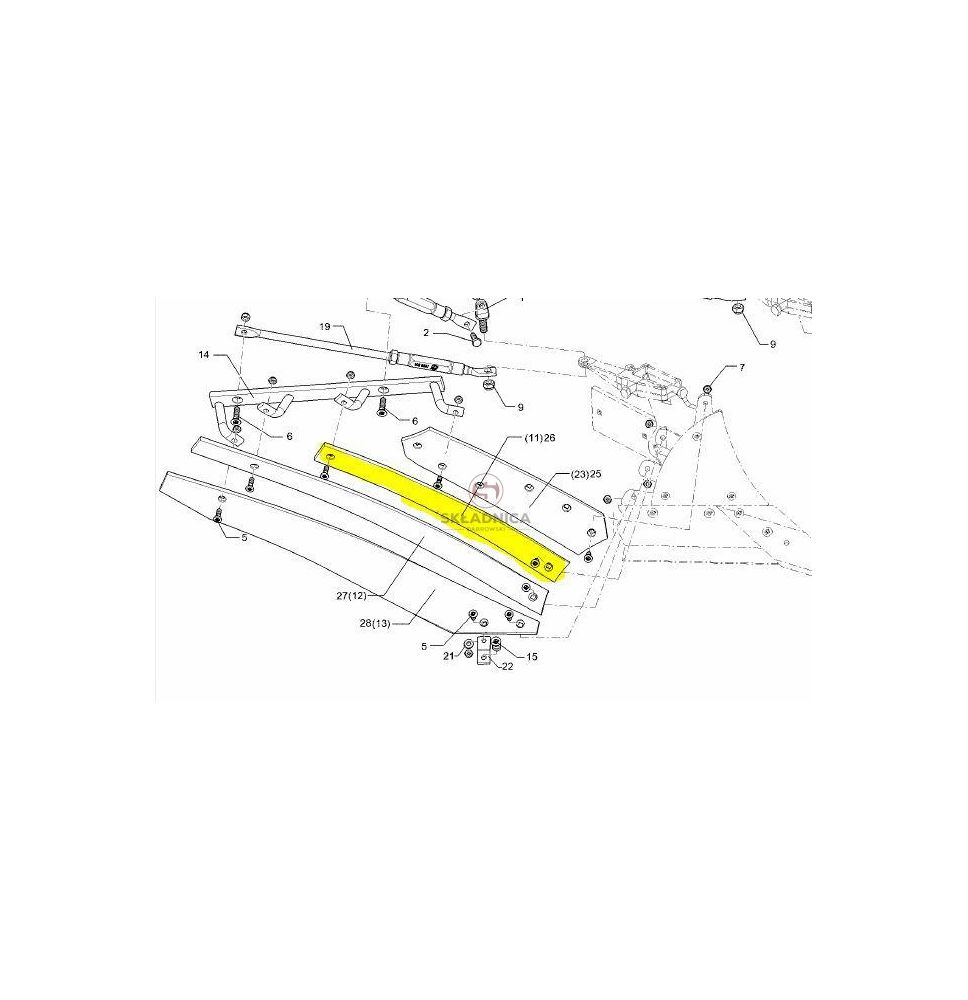 LEMKEN LISTWA ODKŁADNICY NR.2 P      BS [PŁ54615]