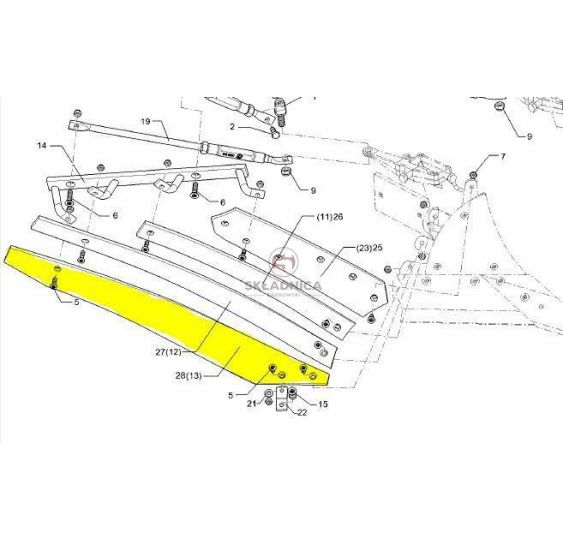 LEMKEN LISTWA ODKŁADNICY NR.4 P      BS [PŁ54619]
