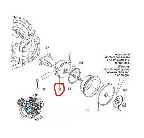TŁOK POMPY AR  fi-80 [OPP07-0110]