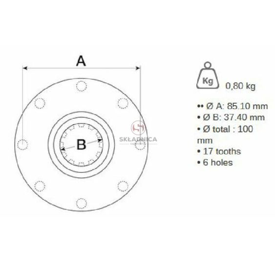 TULEJA ŁĄCZĄCA Z-16 FREZ 35.2 [CDM111]