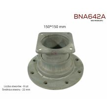 PŁYTA 150*150  -  KOŁNIERZ 8"  ZN [BNA642A]