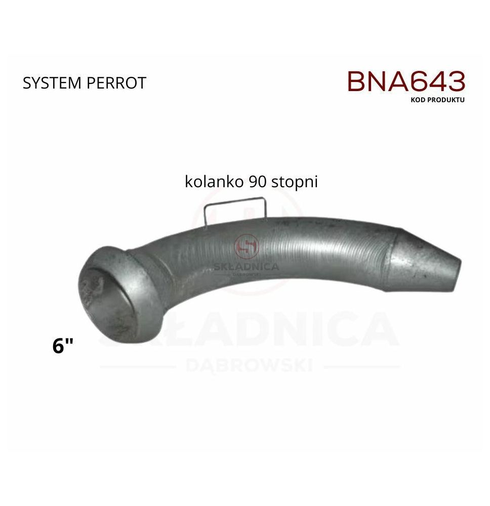 PERROT 6" ZŁĄCZE MĘSKIE - KOLANKO 90 - W [BNA643]