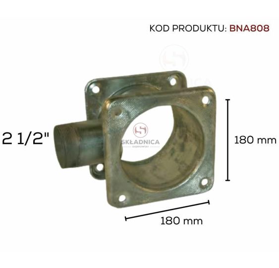 ZŁĄCZKA 8"  PŁYTA -PŁYTA Z WYLOTEM 2 1/2 [BNA808]