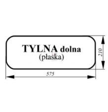 SZYBA 210*575  MF TYLNA DOLNA [CMK114]