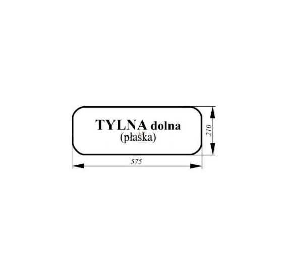 SZYBA 210*575  MF TYLNA DOLNA [CMK114]