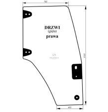 SZYBA DRZWI PRAWE S56 [CNK115]