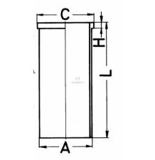 TULEJA CYLINDRA OM FI-130 Lc-258  KS [CXA061-KS]