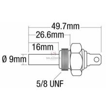 CZUJNIK TEMP. WODY 5/8"  UNF     180-4 [CXP620]