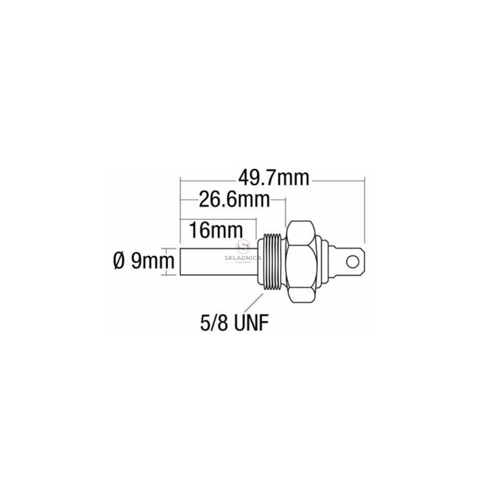 CZUJNIK TEMP. WODY 5/8"  UNF     180-4 [CXP620]